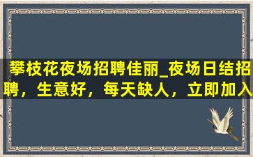 深圳夜场招聘